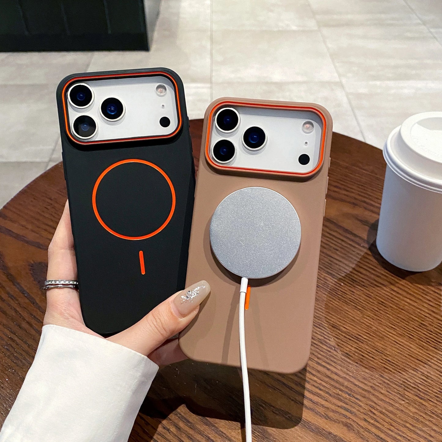 Luxury Magnetic Matte Soft Phone Case For iPhone Shockproof Magsafe Wireless Charging Cover