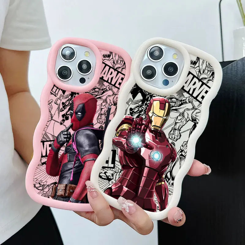 Marvel Heroes Deadpool Candy Color Phone Case For iPhone