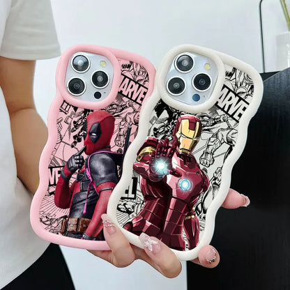 Marvel Heroes Deadpool Candy Color Phone Case For iPhone