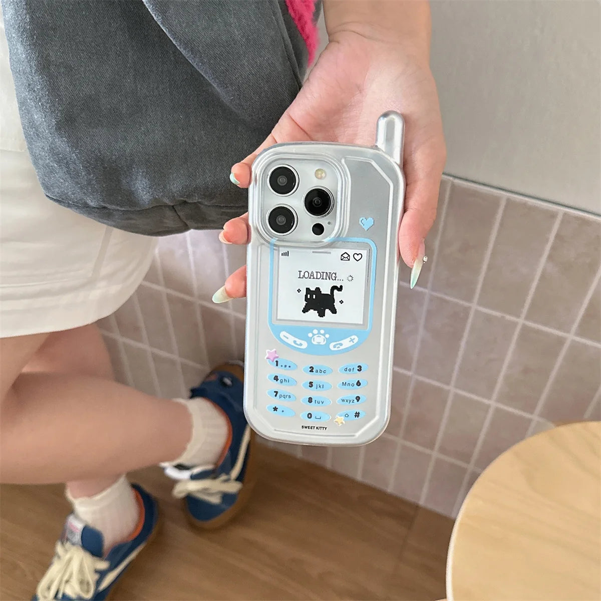 New HelloKitty Lovely Anti-Fall Cover Funda For iPhone
