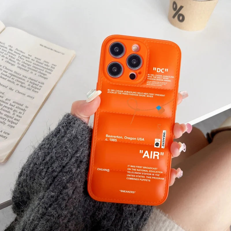 Luxury Sneakers Down-Filled Phone Case For iPhone