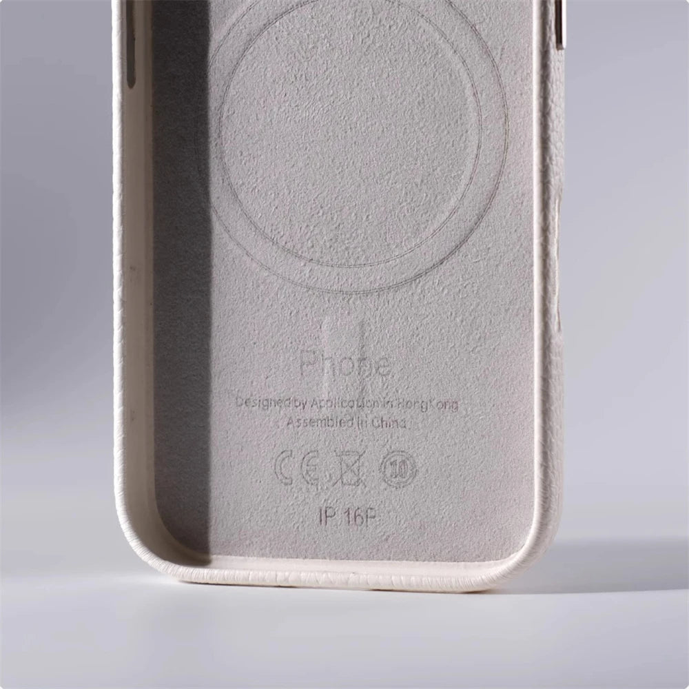 Luxury Business Lychee Texture Leather Shockproof Case For iPhone