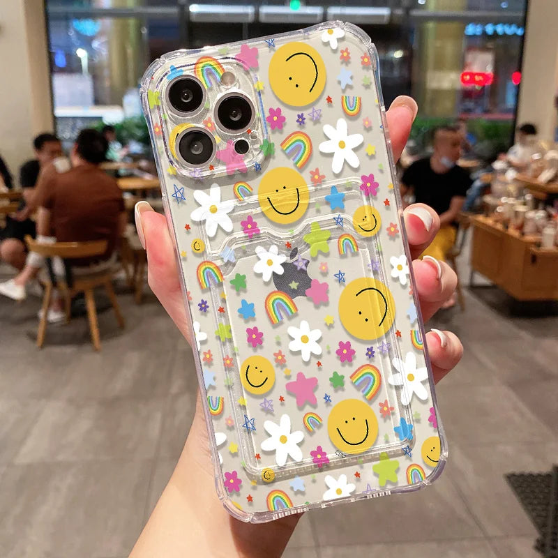 Cute Smile Transparent Phone Case For iPhone