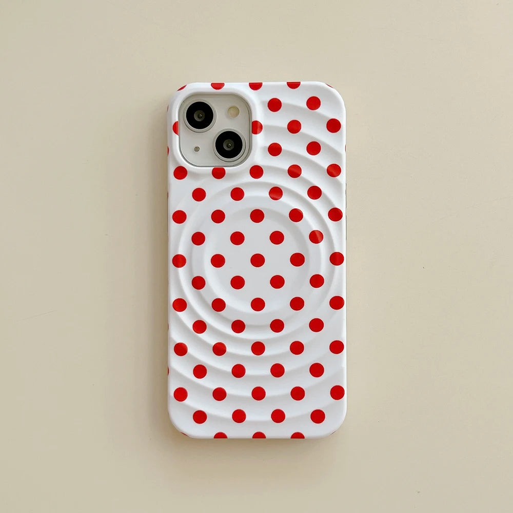 Cute Red Tomato Magnetic Holder Phone Case