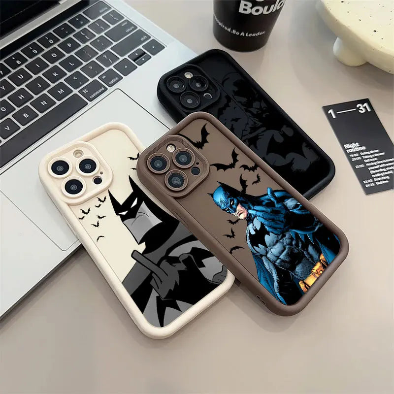 Bat Mans Marvel Bat Silicone Case For Apple iPhone