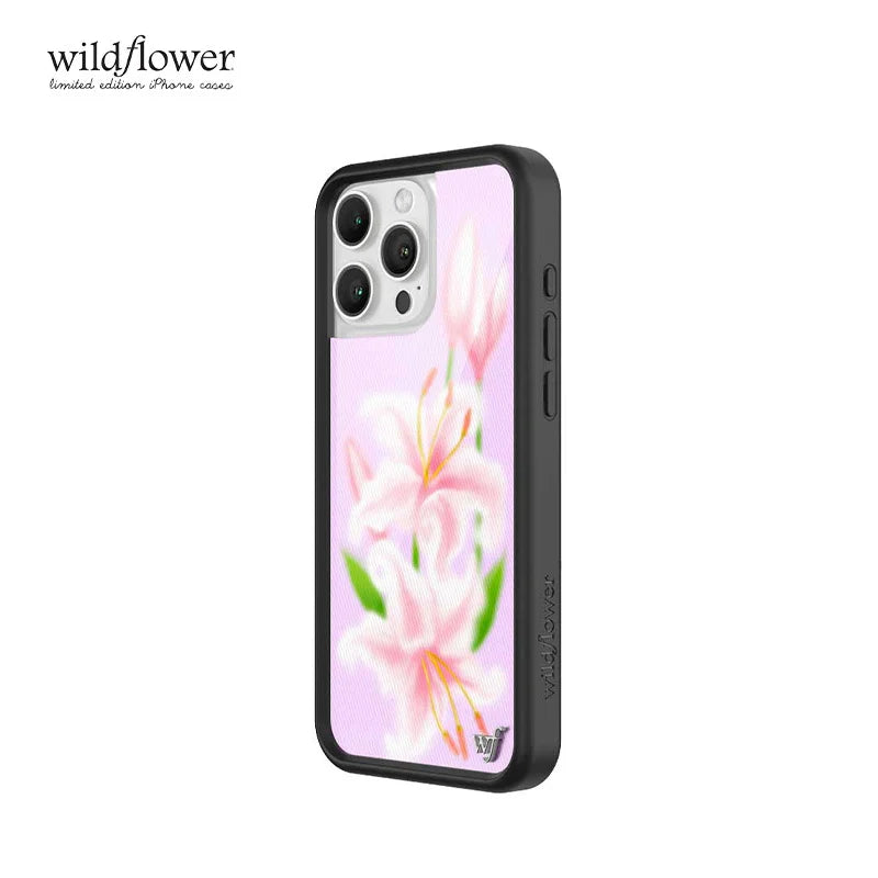 Wildflower Pink Sweet Lily Flower Phone Case For iPhone