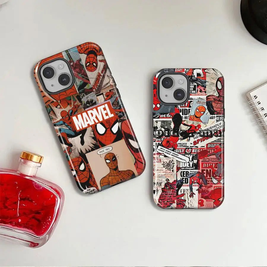Case For iPhone Hard Phone Cover Marvel Spider Man