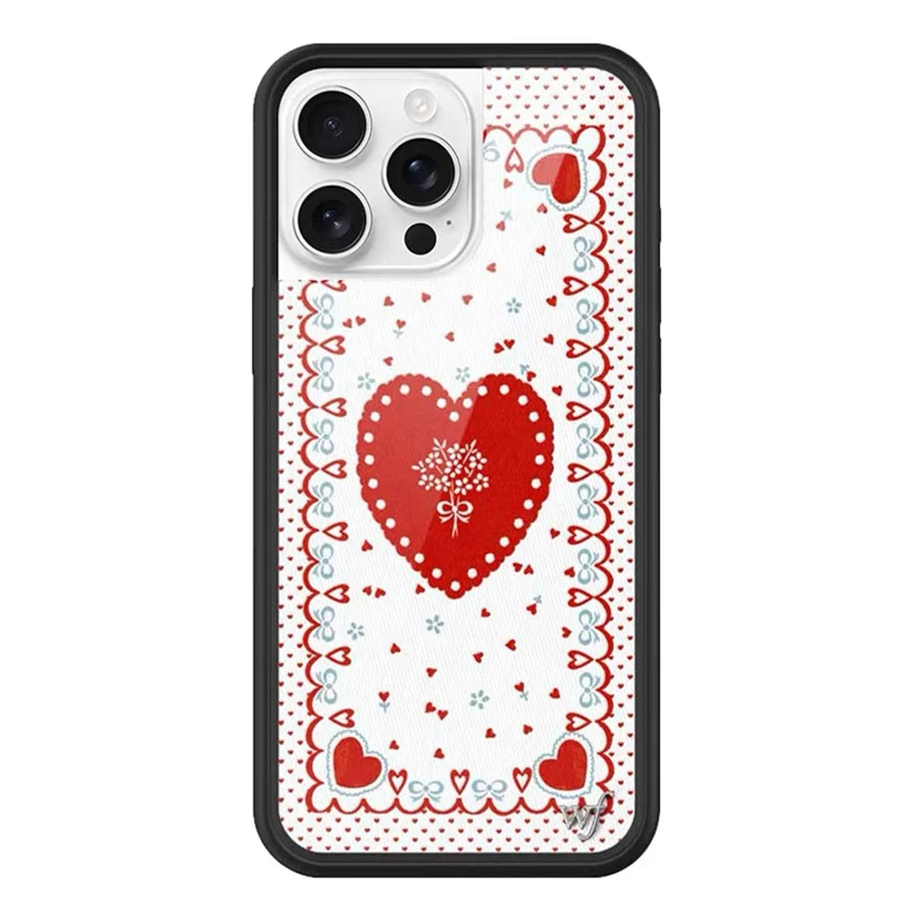 New Wildflower 3D Strawberry Phone Case For iPhone Series