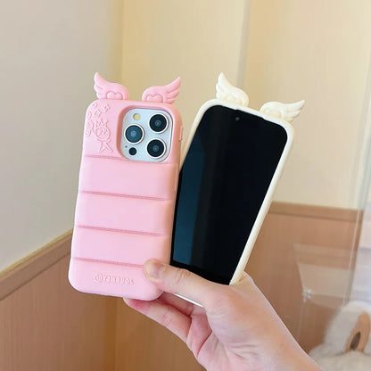 Cute 3D Cartoon Angel Soft Silicone Phone Case