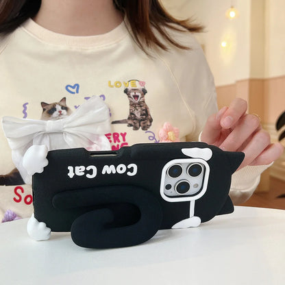 Cartoon Cow Cat Phone Case