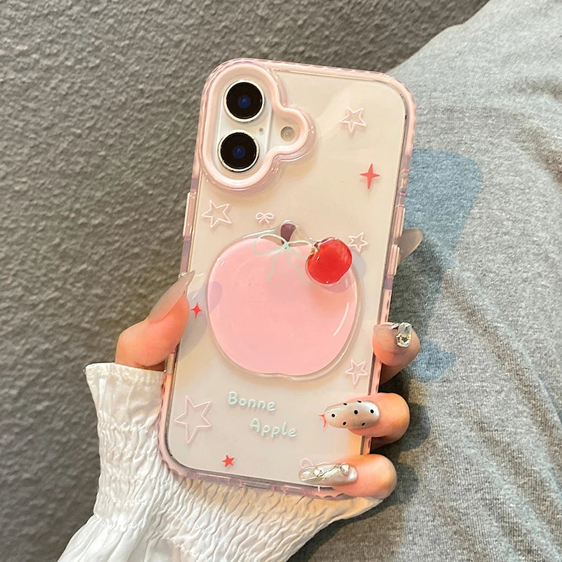 Fashion Rotatable Red Phone Case