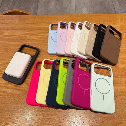 Original Liquid Silicone For Magsafe Magnetic Case For iPhone Wireless Charging Soft Cover