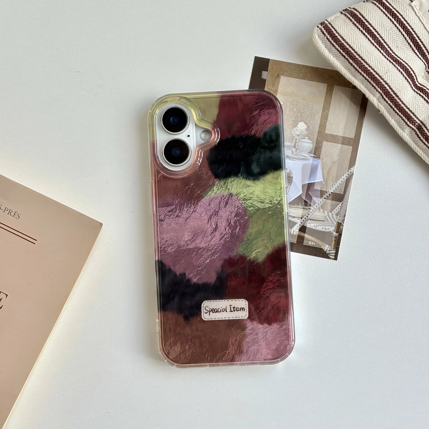 High Quality Exquisite Multiple Colors Velour Heart Pattern Case For iPhone