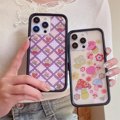 Wildflower 3D Cake Mushrooms Phone Case For iPhone