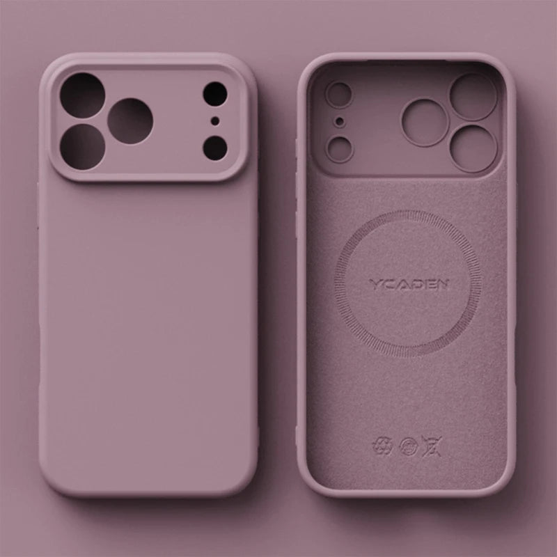 Original Liquid Silicone MagSafe Phone Case With Wireless Charging