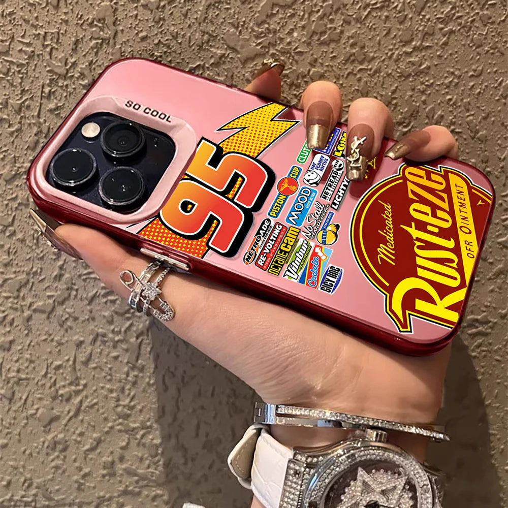 Lightning McQueen 95 Shockproof Matte iPhone Case, Hard Plating Cover