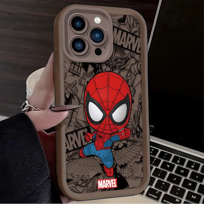 Marvel Spider Man Silicone Case For iPhone