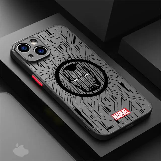 Phone Case For Apple iPhone Cover Marvel Spider Man Iron Man