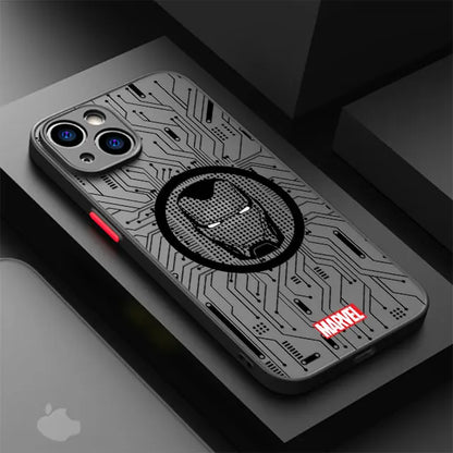 Phone Case For Apple iPhone Cover Marvel Spider Man Iron Man
