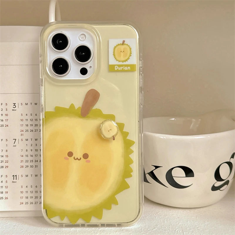 Summer Fruit 3D Guava Durian Avocado Phone Case