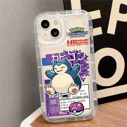 Anime Pokemon Creative Clear Silicone Phone Case For iPhone