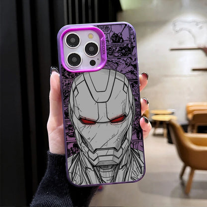 New Plating Phone Case For Marvel Hero Iron Man iPhone