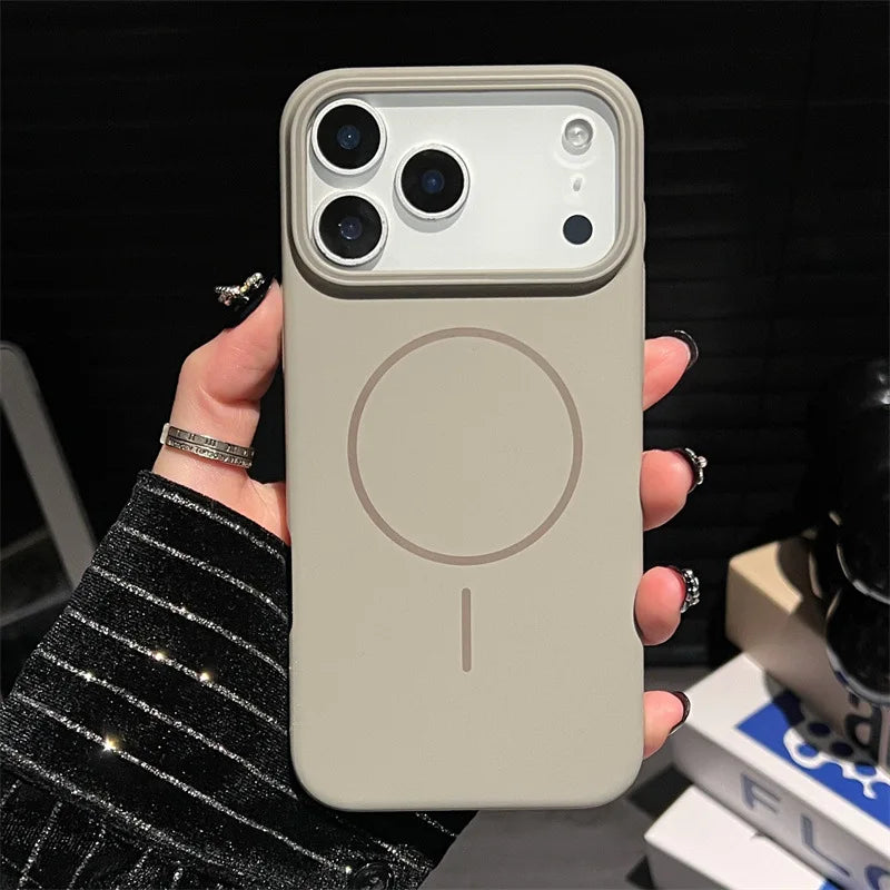 Luxury Solid Colors Magnetic Phone Case For iPhone Air