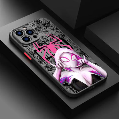 Phone Case For iPhone Shockproof Cover Marvel Spider Gwen