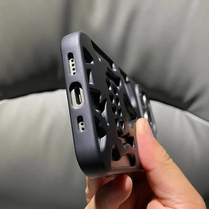 Hollow Skull Heat‑Dissipation Phone Case For iPhone