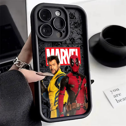 Marvel Deadpool Wolverine Silicone Case For Apple iPhone