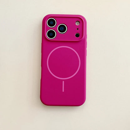 MagSafe Magnetic Silicone iPhone Case With Lens Protection