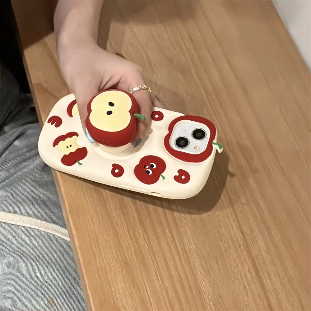 Apple Stand Silicone Phone Case