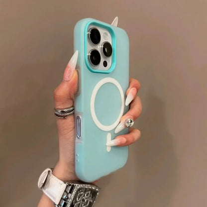 Luxury Candy Cute Lucky Bear For Magsafe Charge Matte Phone Case For iPhone