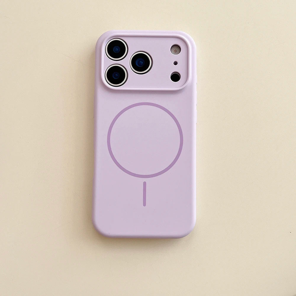 MagSafe Magnetic Silicone iPhone Case With Lens Protection