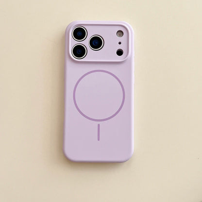 MagSafe Magnetic Silicone iPhone Case With Lens Protection