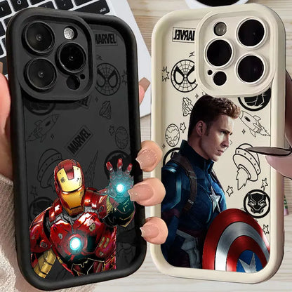 Marvel Ironman Captain America Case For Apple iPhone