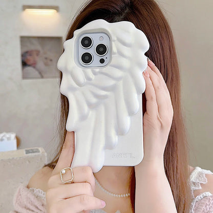 Angel Wings Shockproof Cover Cartoon Shatter Silicone Soft Case For iPhone