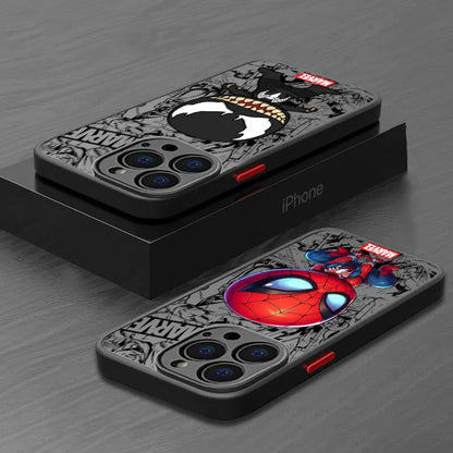 Marvel Venom Spider Man Cartoon Phone Case For iPhone
