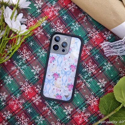 Wildflower Pigeon Rabbit Phone Case For iPhone