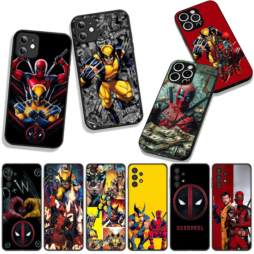 Marvel Comics Wolverine Deadpool Case For Apple iPhone