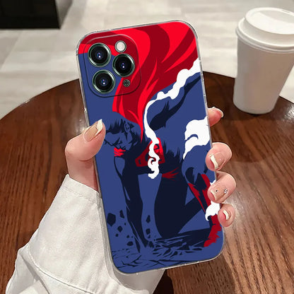 Marvel Supermans Hero Transparent Phone Case For iPhone