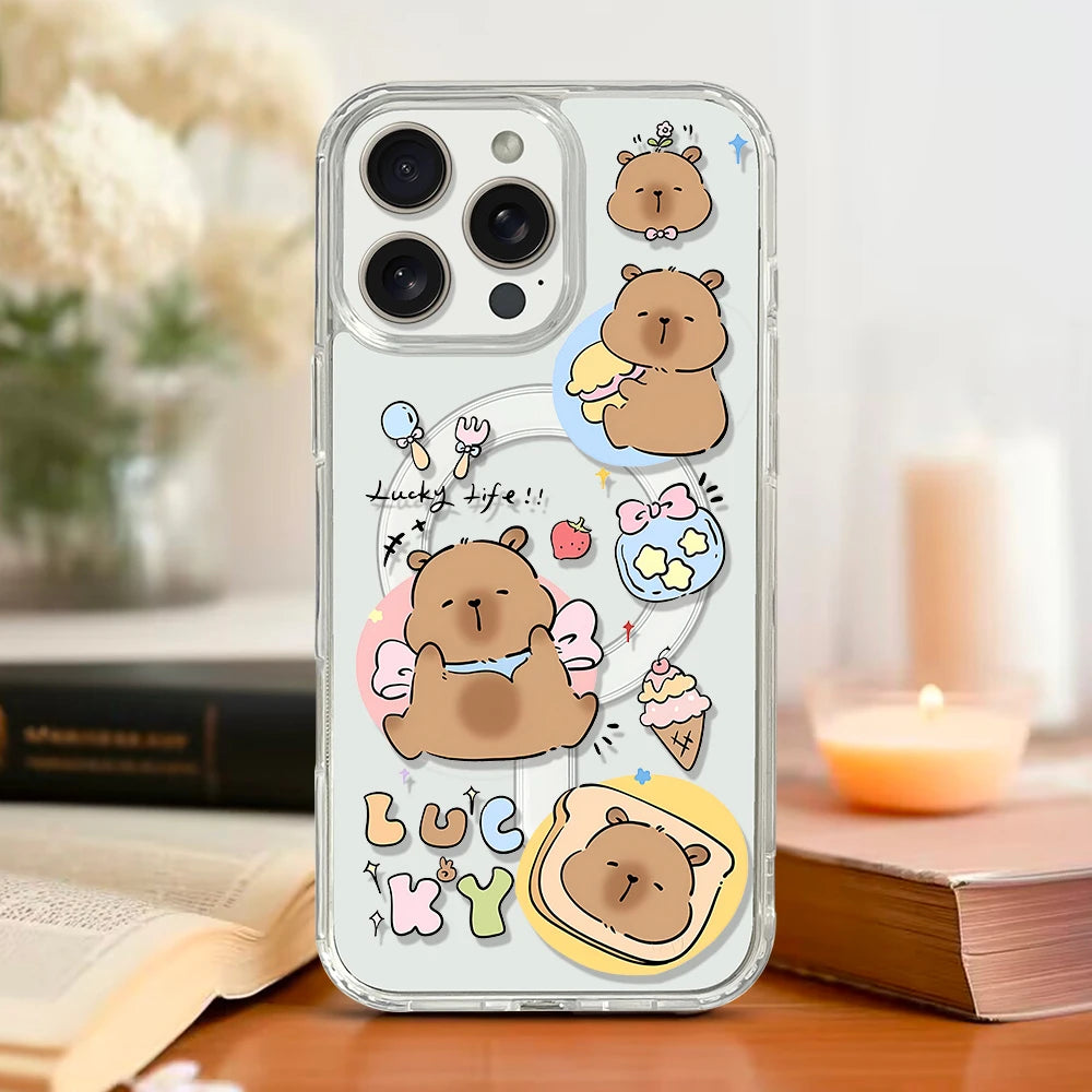 Cute Capybara Magnetic Phone Case