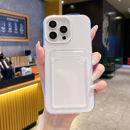 3 in 1 Card Photo Package Phone Case For iPhone