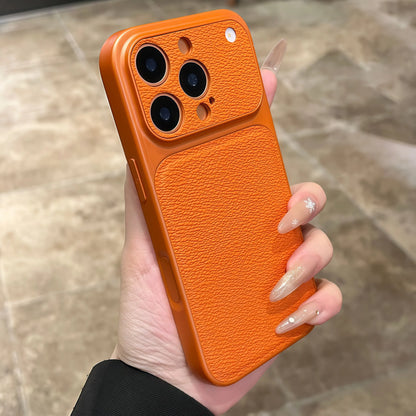 Original Matte Leather Texture Phone Case For iPhone Camera Protection Non Slip Shockproof Bumper Cover