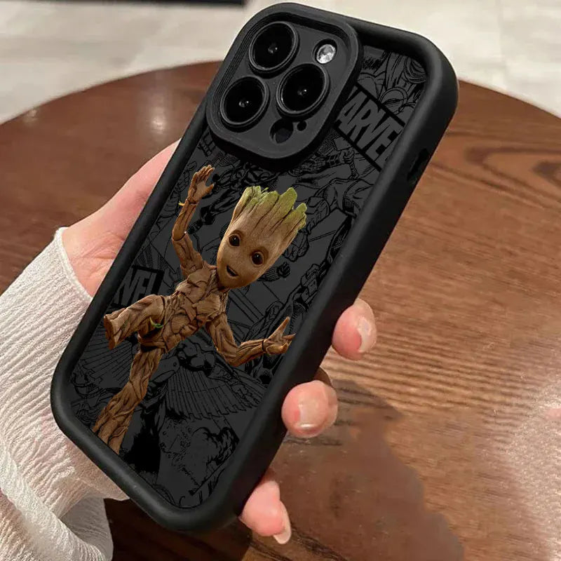 Cool Marvel Groot Rocket Raccoon Phone Case For iPhone