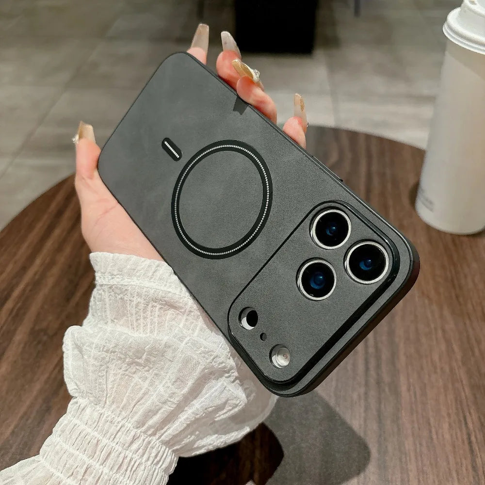 Magnetic Leather Case For iPhone Cover Magnet