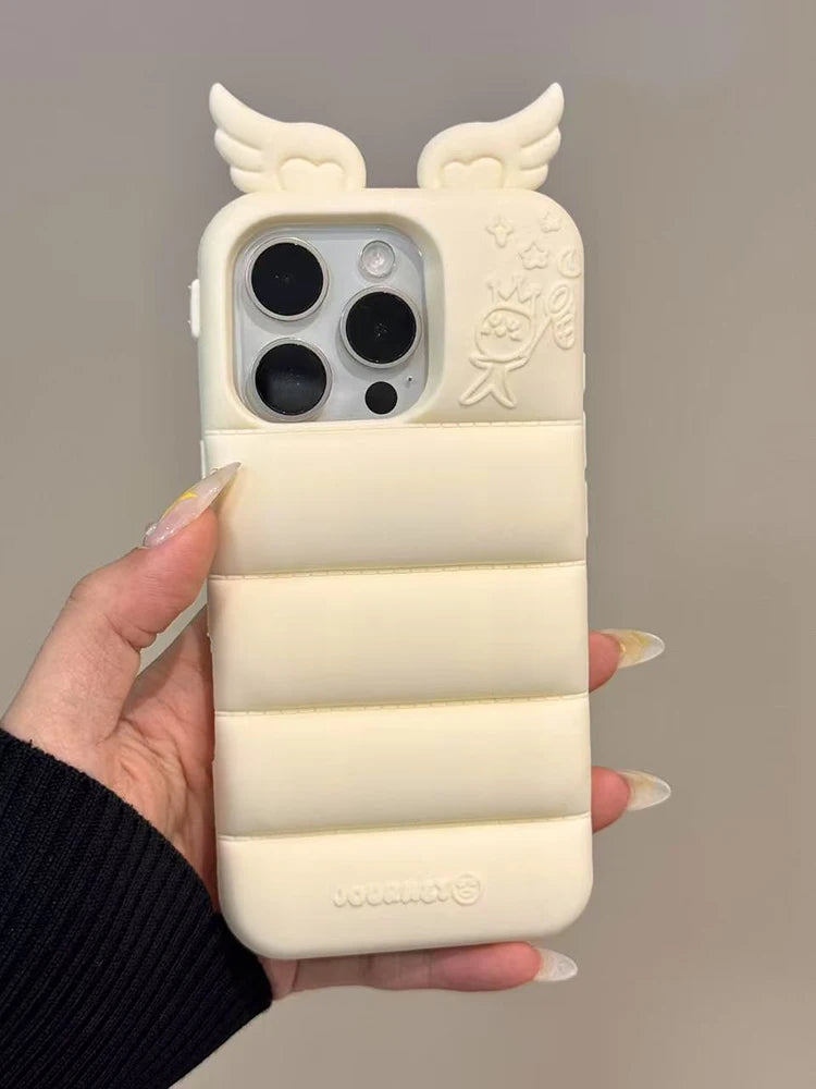 Fashion Love Heart Wing Soft Silicone Phone Case