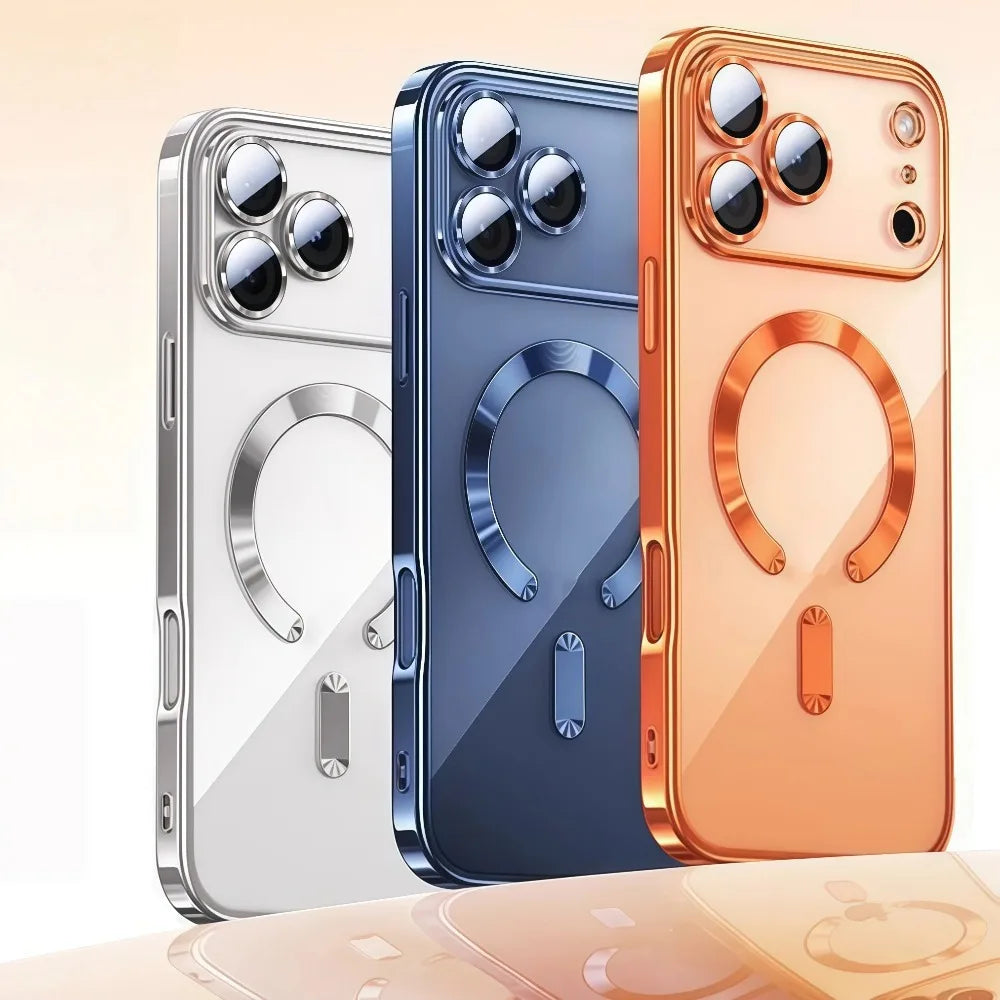 Luxury For Magsafe Magnetic Plating Phone Case For iPhone