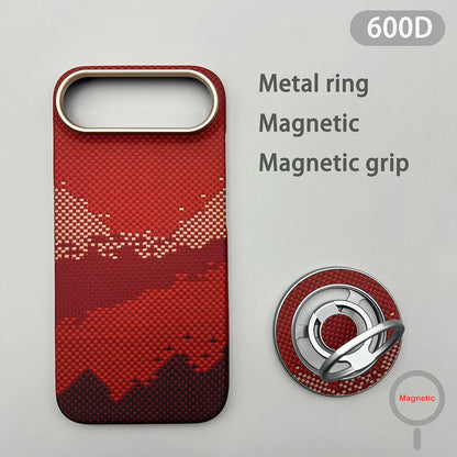 For iPhone Air Phone Case Kevlar Aramid Fiber Hard Shell Carbon