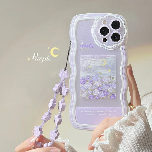 Flower Wavy Case For iPhone